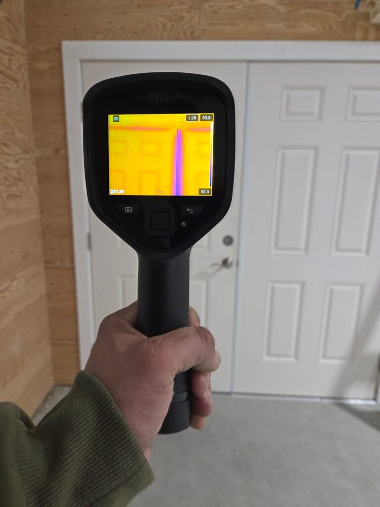 Thermal Camera testing weatherization